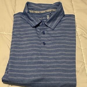 Walter Hagen Blue Striped Polo Shirt